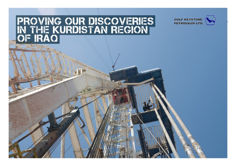 INVESTOR PRESENTATION – Gulf Keystone Petroleum Ltd. – slide 1