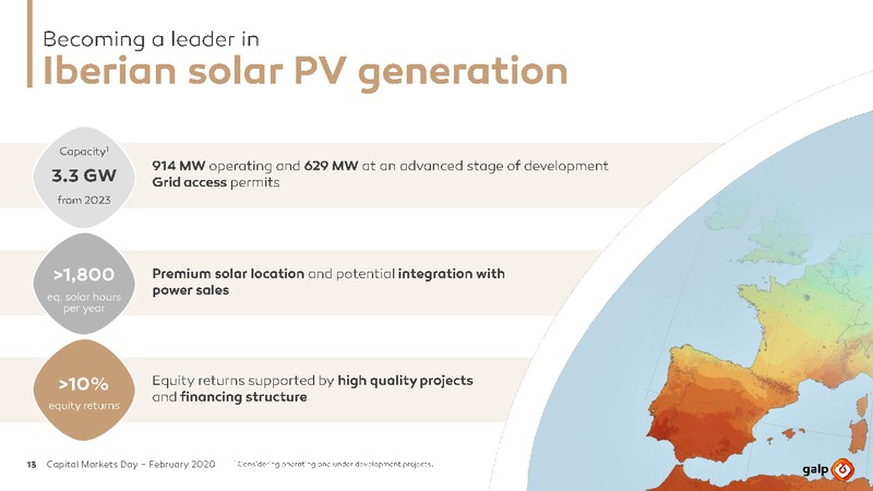 Capital Markets Day – Galp Energia – slide 13