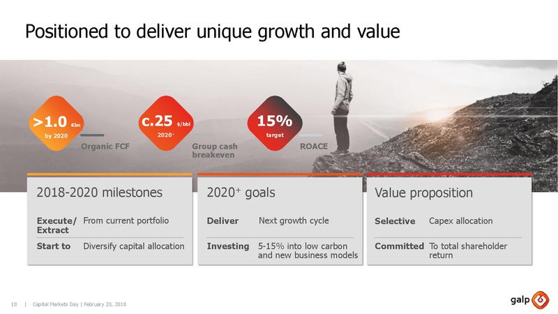 Capital Markets 2018 – Galp Energia – slide 17
