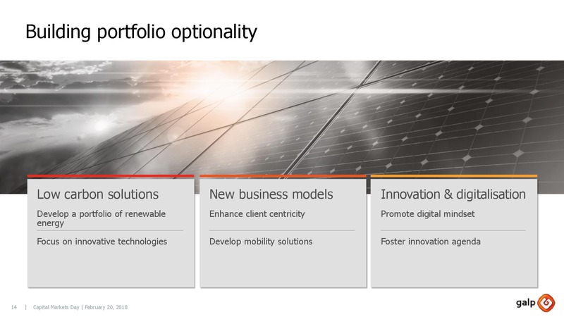 Capital Markets Day 2018 – Galp Energia – slide 13