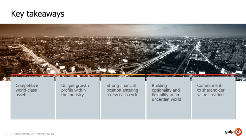 Capital Markets Day 2017 London – Galp Energia – slide 3