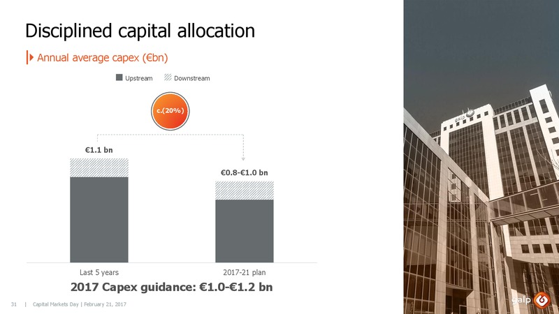 Capital Markets Day 2017 London – Galp Energia – slide 30