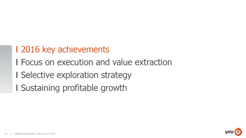 Capital Markets Day 2017 London – Galp Energia – slide 38