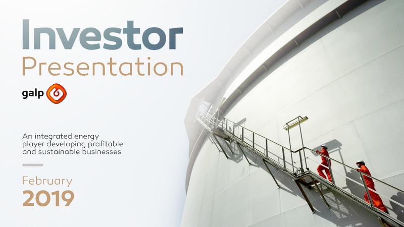 February 2019 Investor Presentation – Galp Energia – slide 1