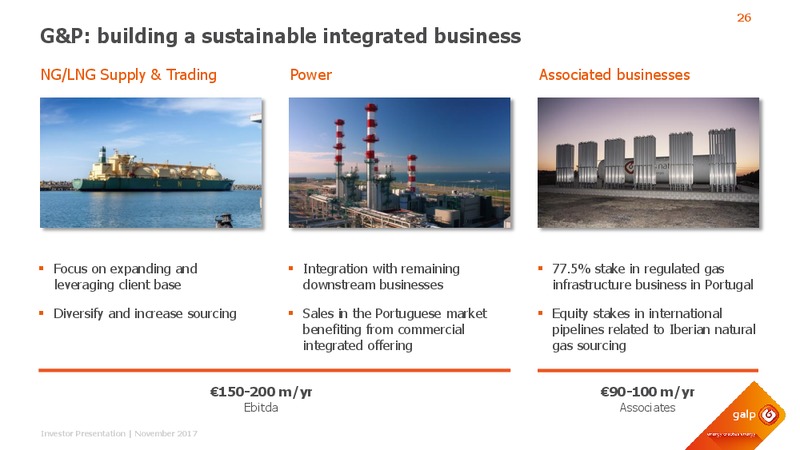 November 2017 Investor Presentation – Galp Energia – slide 25
