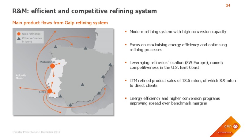 December 2017 Investor Presentation – Galp Energia – slide 23