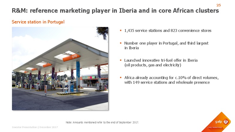 December 2017 Investor Presentation – Galp Energia – slide 24