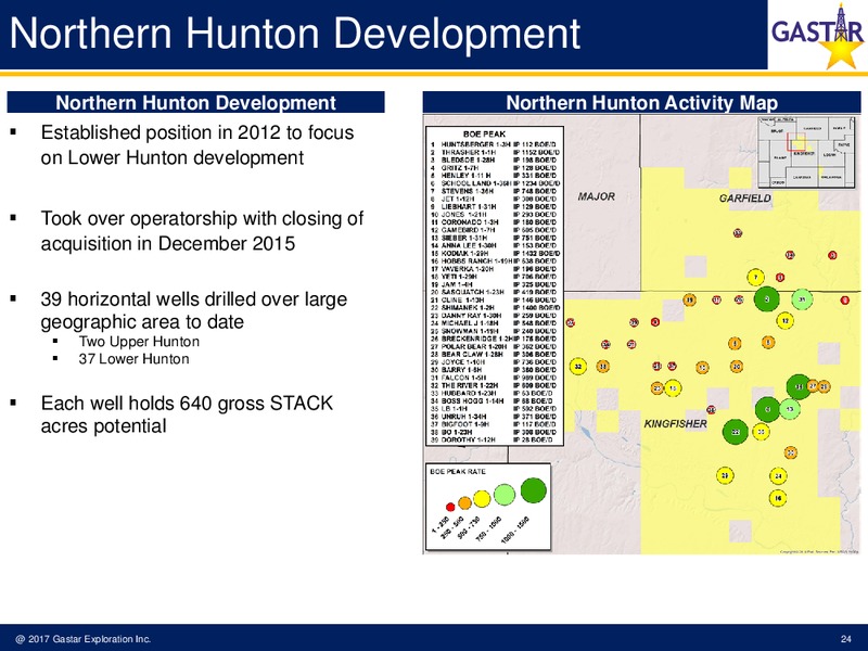 May 2017 Investor Presentation – Gastar Exploration, Ltd. – slide 22
