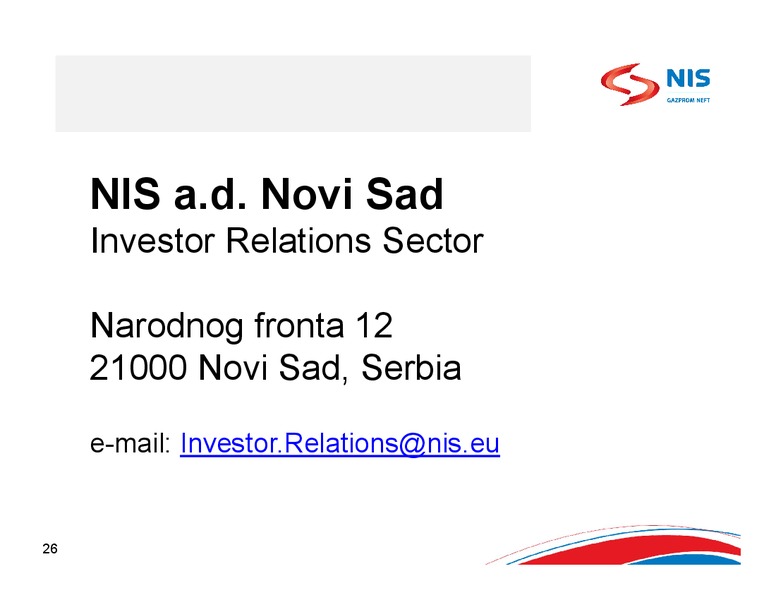 2013 EARNINGS CALL – Gazprom Neft – slide 24
