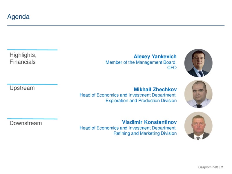 Q3 2014 – Gazprom Neft – slide 2