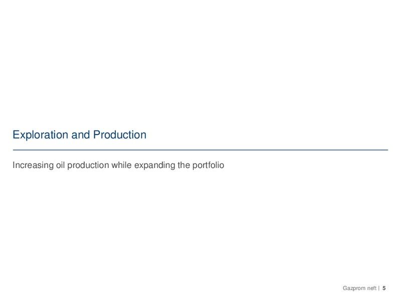 Q3 2014 – Gazprom Neft – slide 5