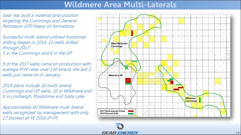 January 2018 Corporate Presentation – Gear Energy Ltd – slide 13