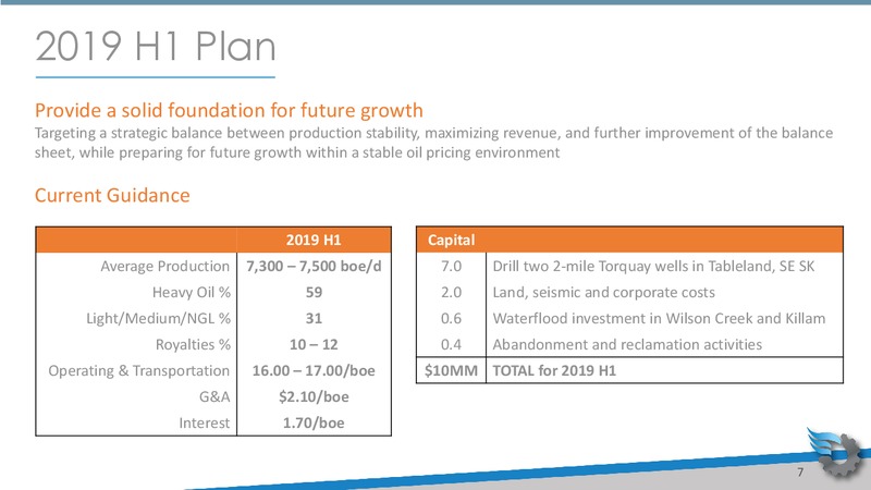January 2019 Corporate Presentation – Gear Energy Ltd – slide 7