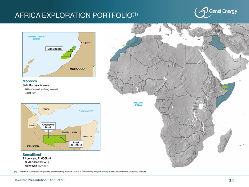 April 2016 Investor Presentation – Genel Energy – slide 33