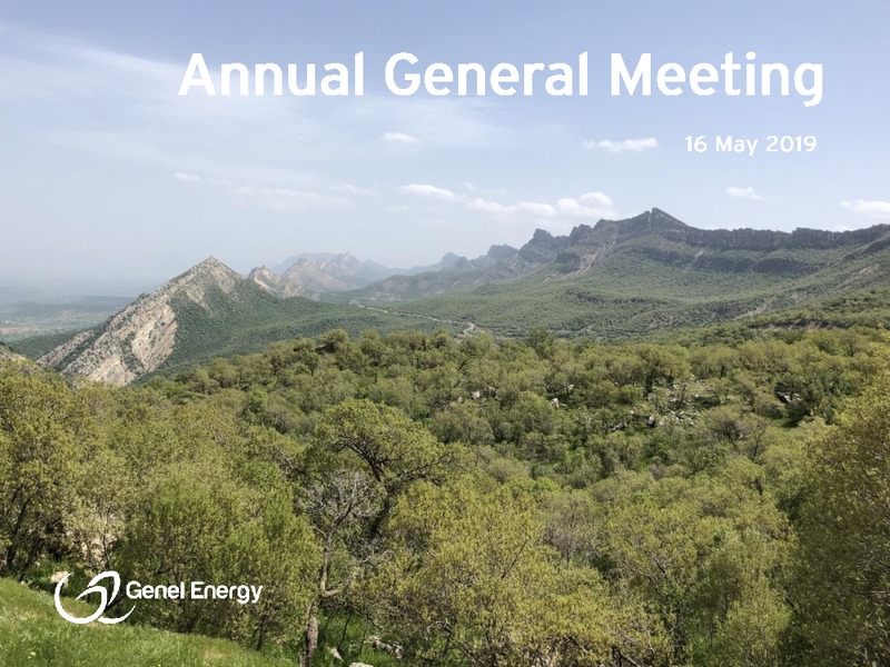 Annual General Meeting Presentation – Genel Energy – slide 1