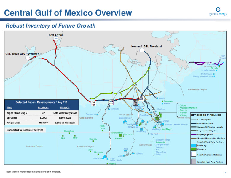 Barclays Midstream & Clean Infrastructure Event   February 2021 – Genesis Energy Lp – slide 17