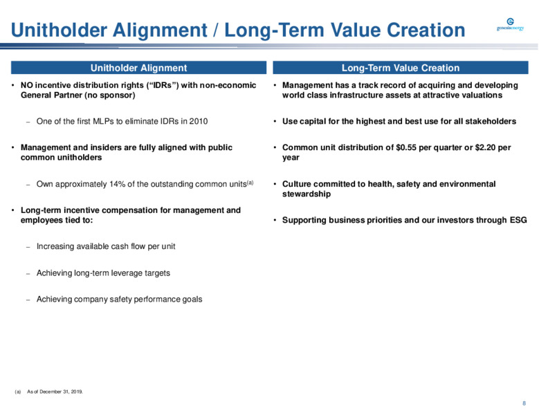 Barclays Midstream and Infrastructure Corporate Access Days – Genesis Energy Lp – slide 8