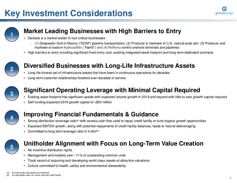 Energy Credit Conference – Genesis Energy Lp – slide 2
