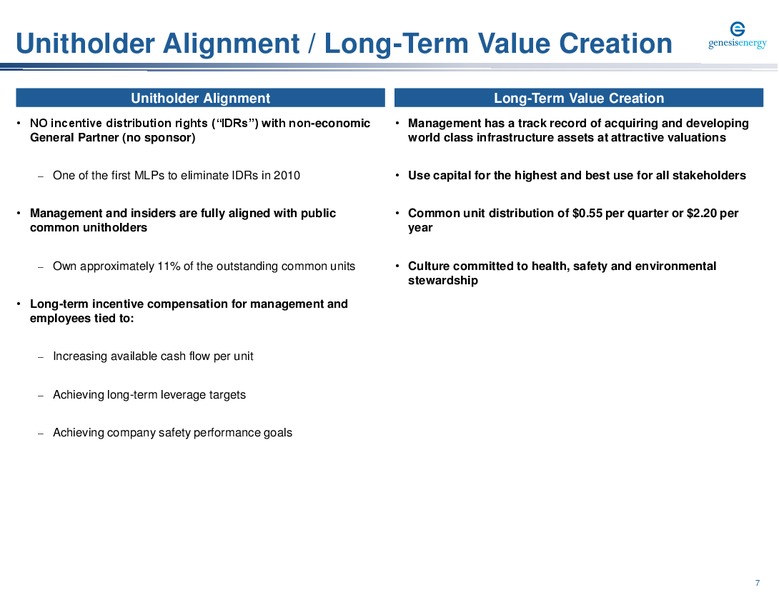 Energy Credit Conference – Genesis Energy Lp – slide 7
