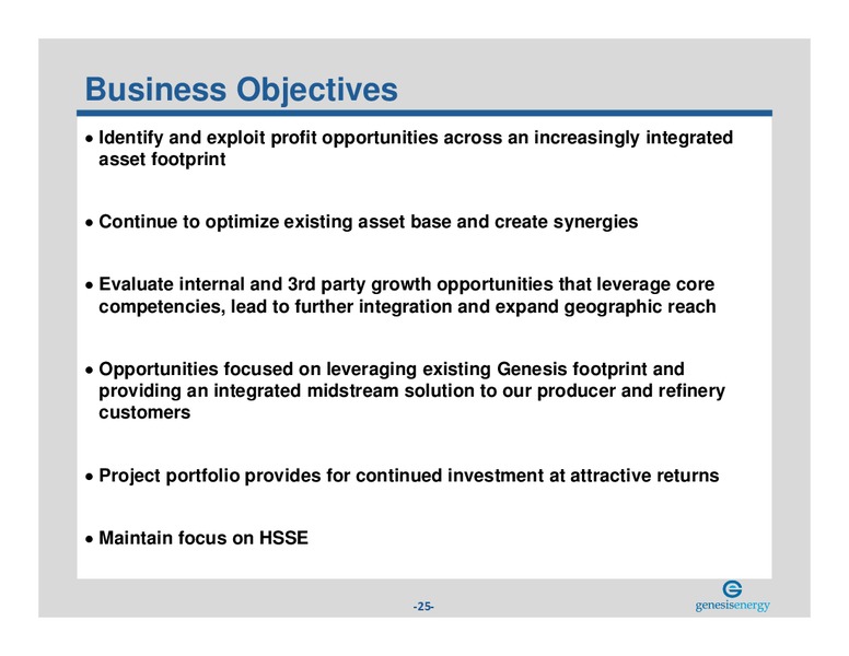 August 2018 Investor Presentation – Genesis Energy Lp – slide 24