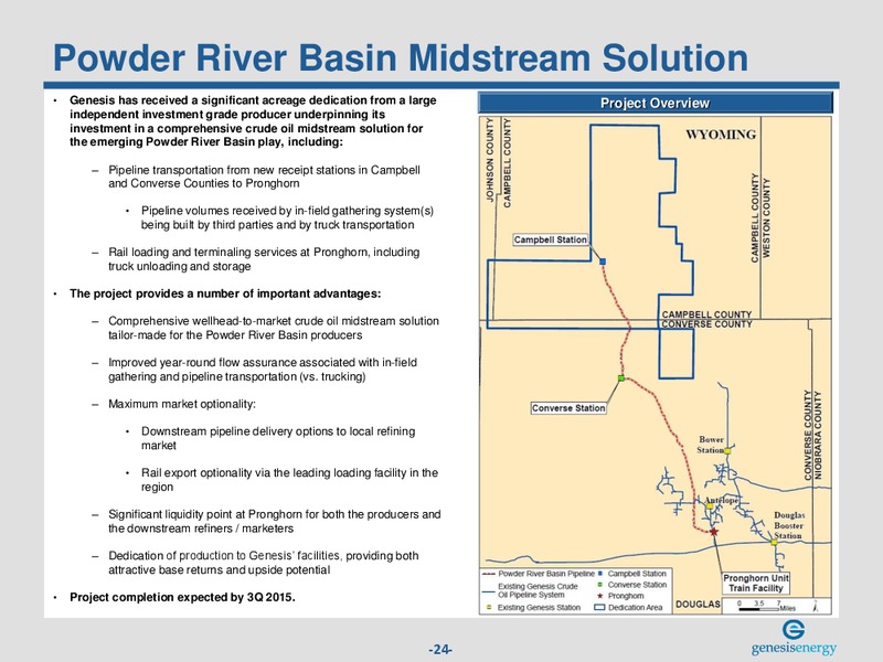 September 2015 Investor Presentation – Genesis Energy Lp – slide 22