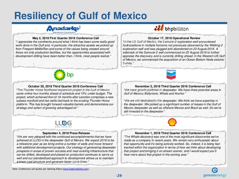 Wells Fargo Midstream and Utility Symposium – Genesis Energy Lp – slide 28