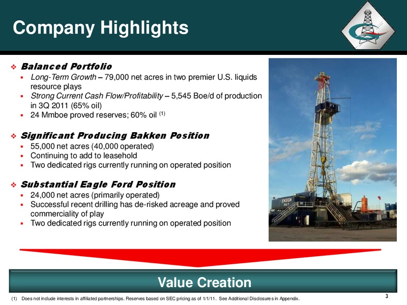 Corporate Profile – Georesources, Inc. – slide 2