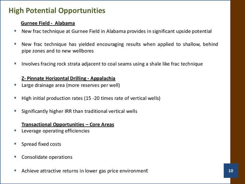 MARCH 2012 CORPORATE PRESENTATION – Geomet, Inc. – slide 9