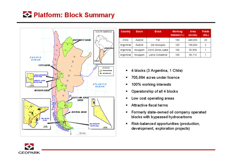 OILBARREL CONFERENCE – Geopark Limited – slide 9