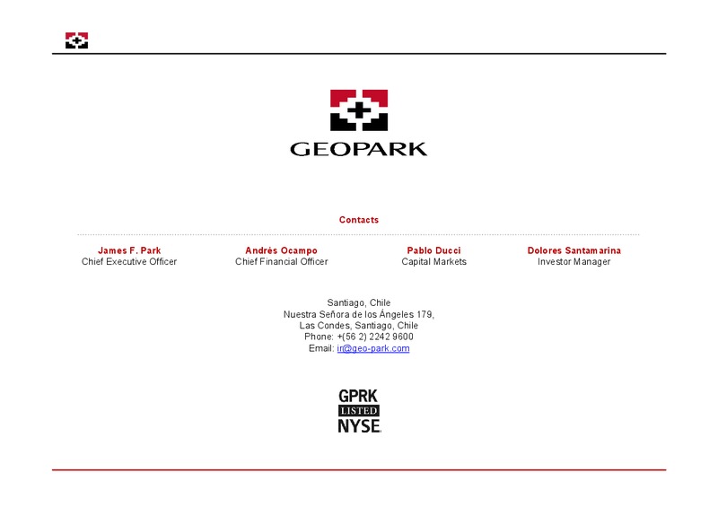 February 2016 Investor Presentation – Geopark Limited – slide 26