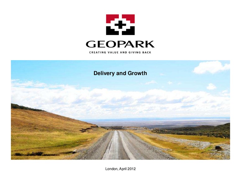 LONDON ROADSHOW – Geopark Limited – slide 1