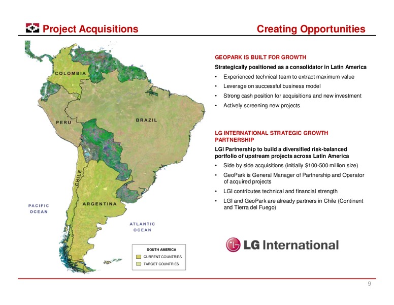 LONDON ROADSHOW – Geopark Limited – slide 8