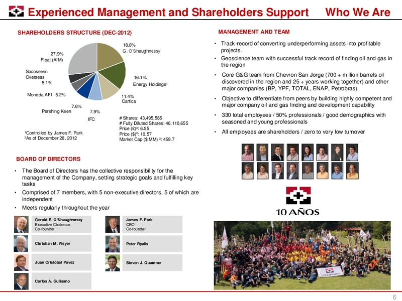 LONDON ROADSHOW – Geopark Limited – slide 5