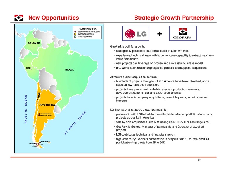 LONDON ROADSHOW – Geopark Limited – slide 12