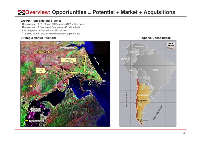 APRIL AND MAY 2008 INVESTOR PRESENTATION – Geopark Limited – slide 8