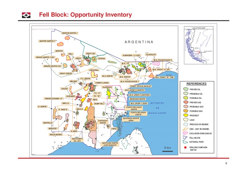APRIL AND MAY 2008 INVESTOR PRESENTATION – Geopark Limited – slide 9