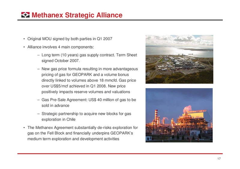 APRIL AND MAY 2008 INVESTOR PRESENTATION – Geopark Limited – slide 17