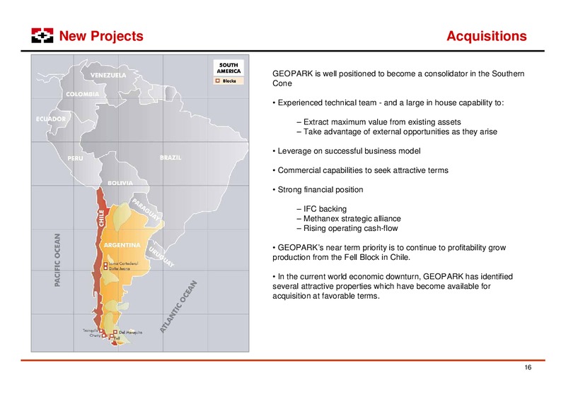 LONDON ROADSHOW – Geopark Limited – slide 16