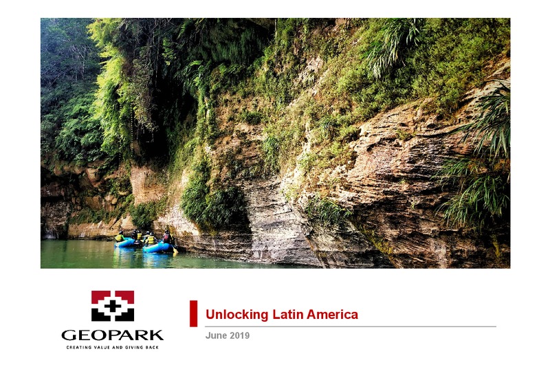 June 2019 Corporate Presentation – Geopark Limited – slide 1