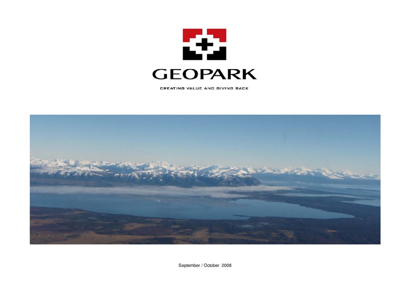 SEPTEMBER AND OCTOBER 2008 – Geopark Limited – slide 1