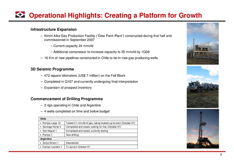 LONDON ROADSHOW – Geopark Limited – slide 9