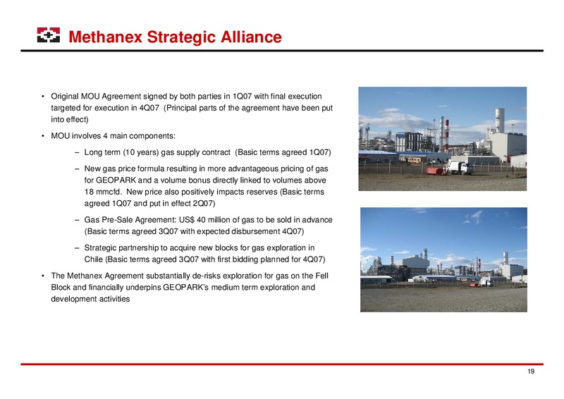 LONDON ROADSHOW – Geopark Limited – slide 19
