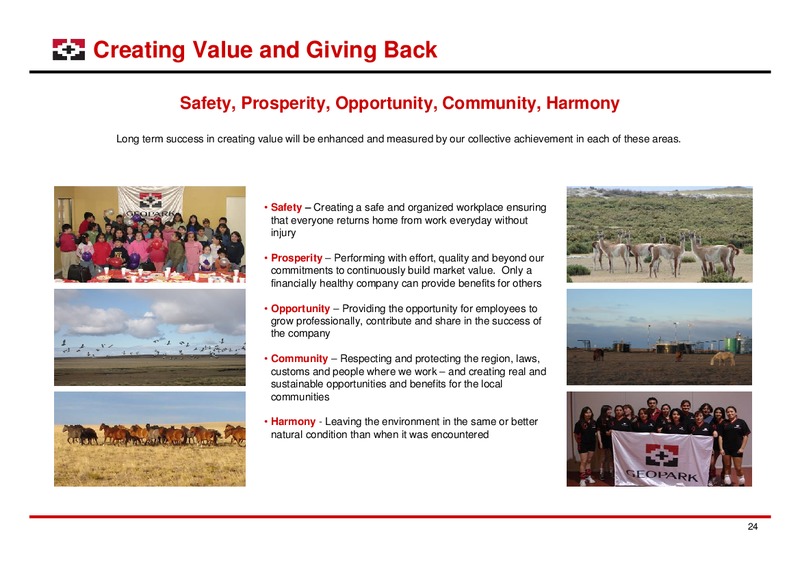 LONDON ROADSHOW – Geopark Limited – slide 24