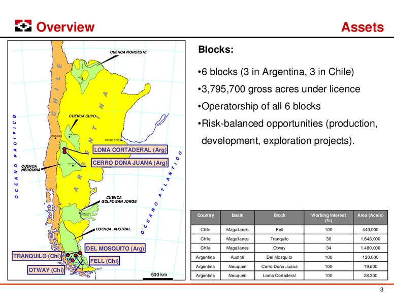 JANUARY 2010 INVESTOR PRESENTATION – Geopark Limited – slide 3