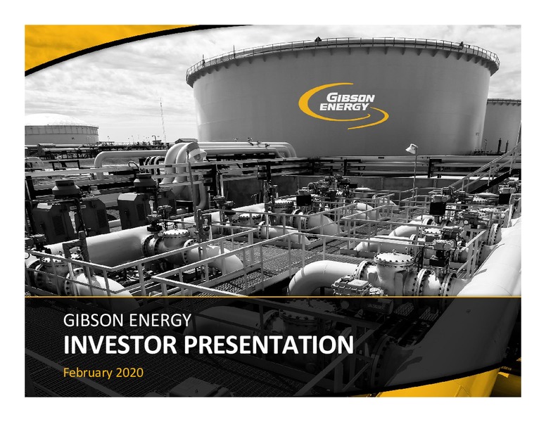 February 2020 Investor Presentation – Gibson Energy Inc. – slide 1