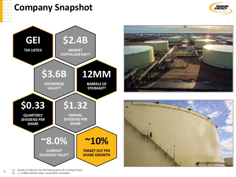 March 2018 Investor Presentation – Gibson Energy Inc. – slide 2
