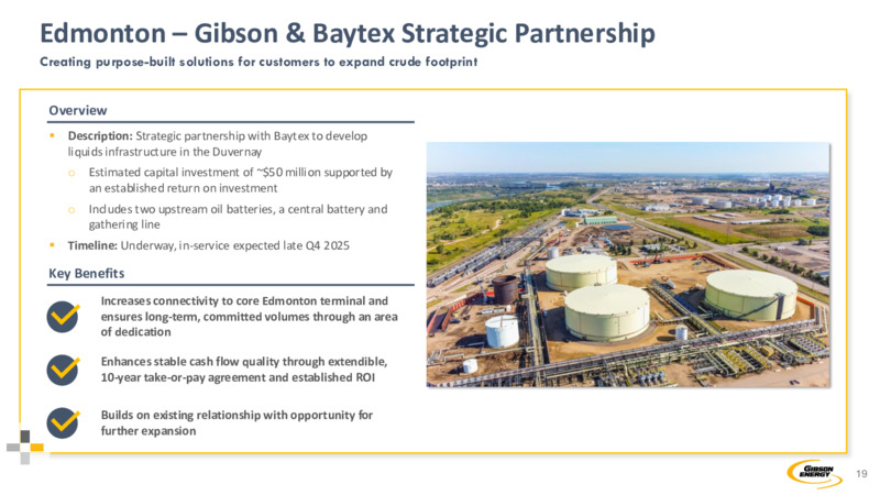 2Q 2025 Corporate Presentation – Gibson Energy Inc. – slide 19