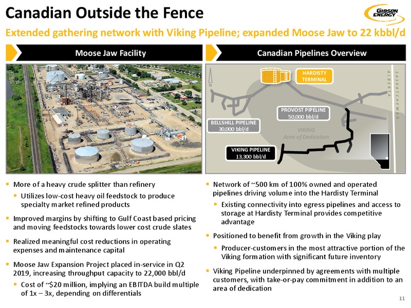 September 2019 Investor Presentation – Gibson Energy Inc. – slide 11