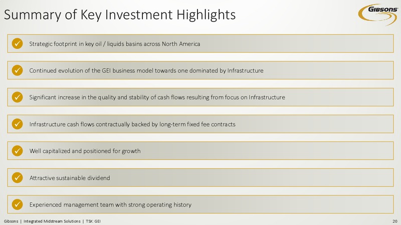 September 2017 Investor Presentation – Gibson Energy Inc. – slide 19