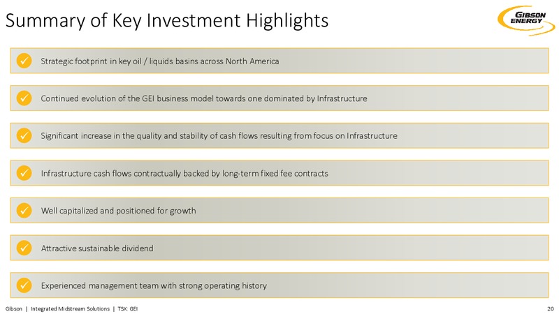 December 2017 Investor Presentation – Gibson Energy Inc. – slide 19